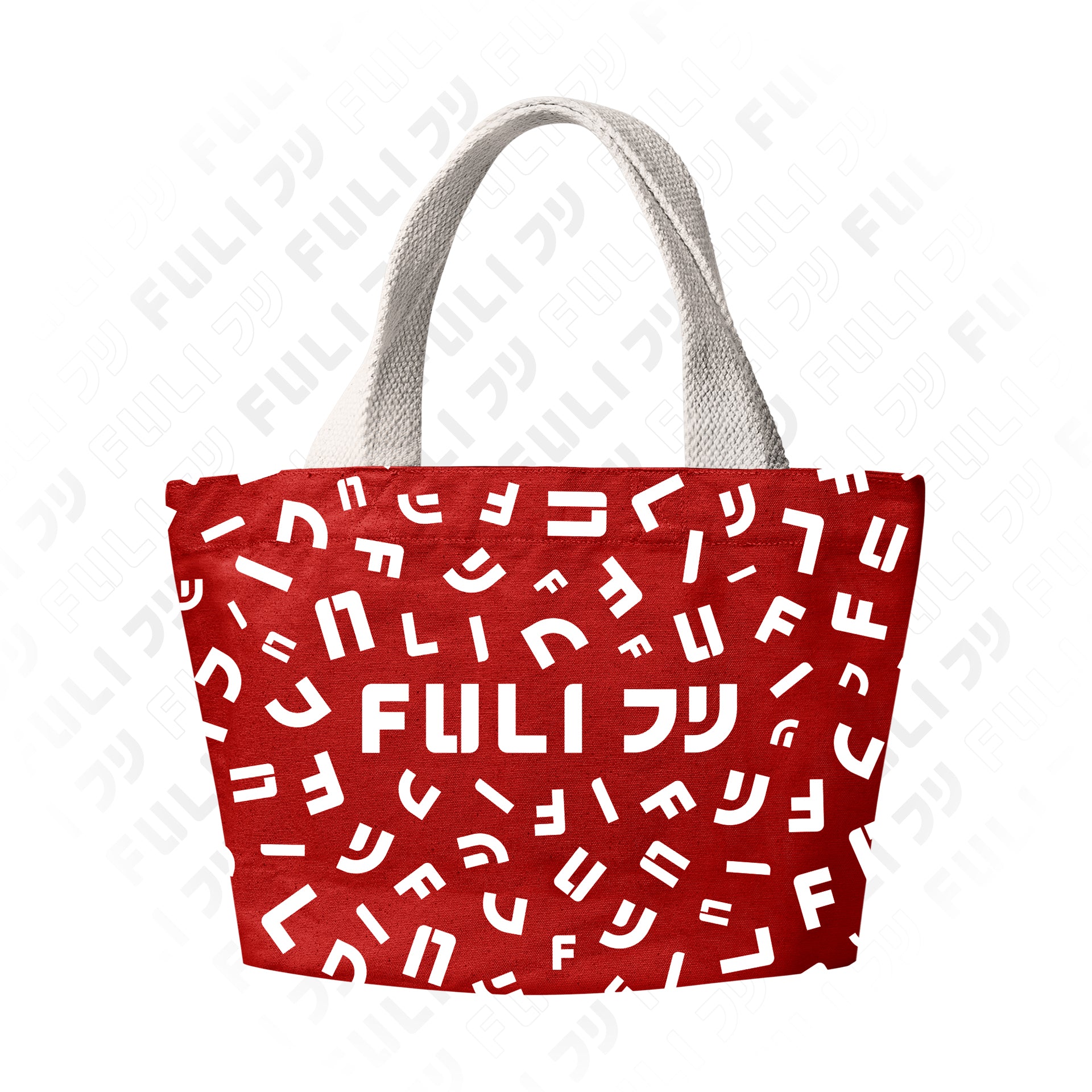 กระเป๋าผ้า Canvas สีแดง | Canvas Tote Bags S - Red