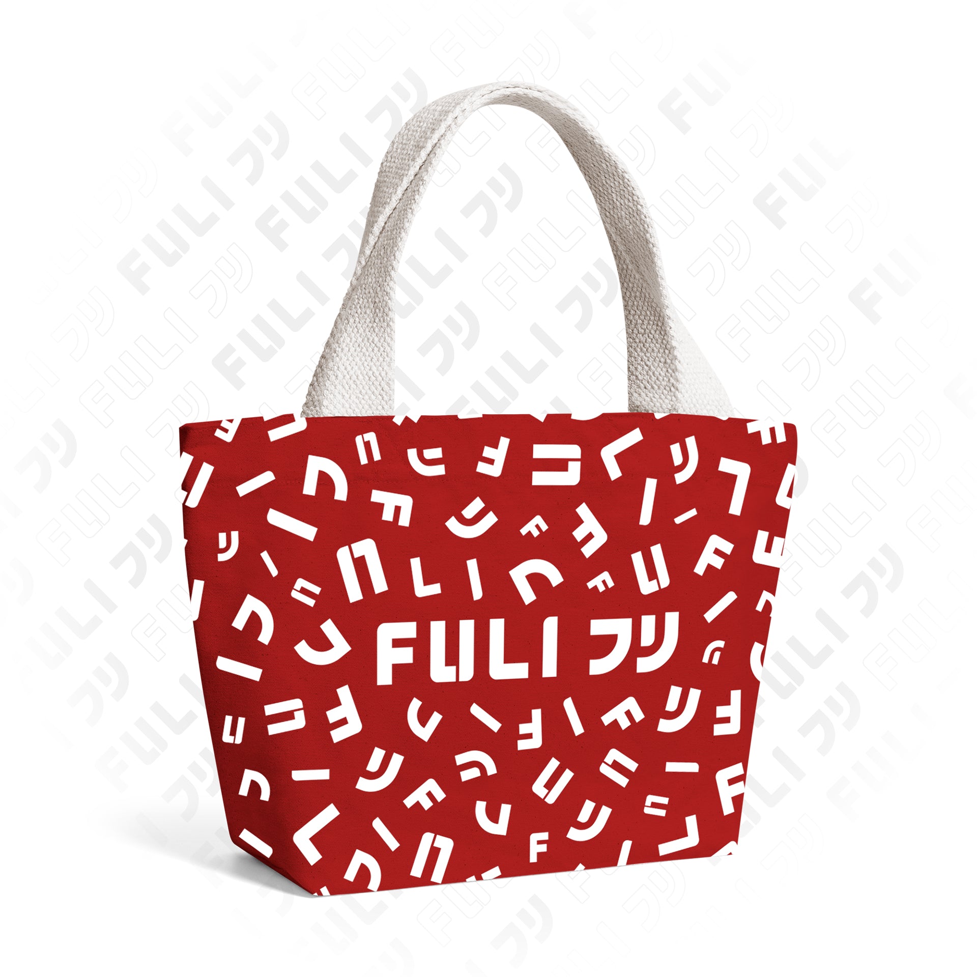 กระเป๋าผ้า Canvas สีแดง | Canvas Tote Bags S - Red