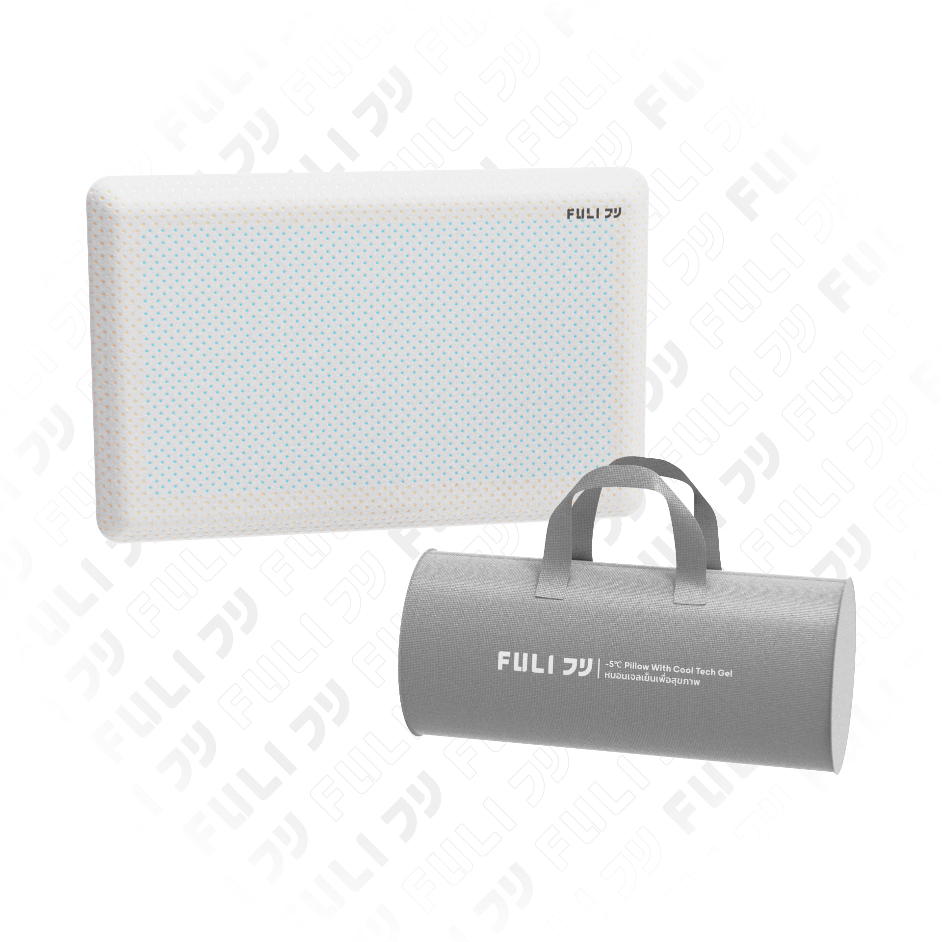เซตคู่ DUO Pillow FULI -5℃ Bread Shape Pillow With Cool Tech Gel