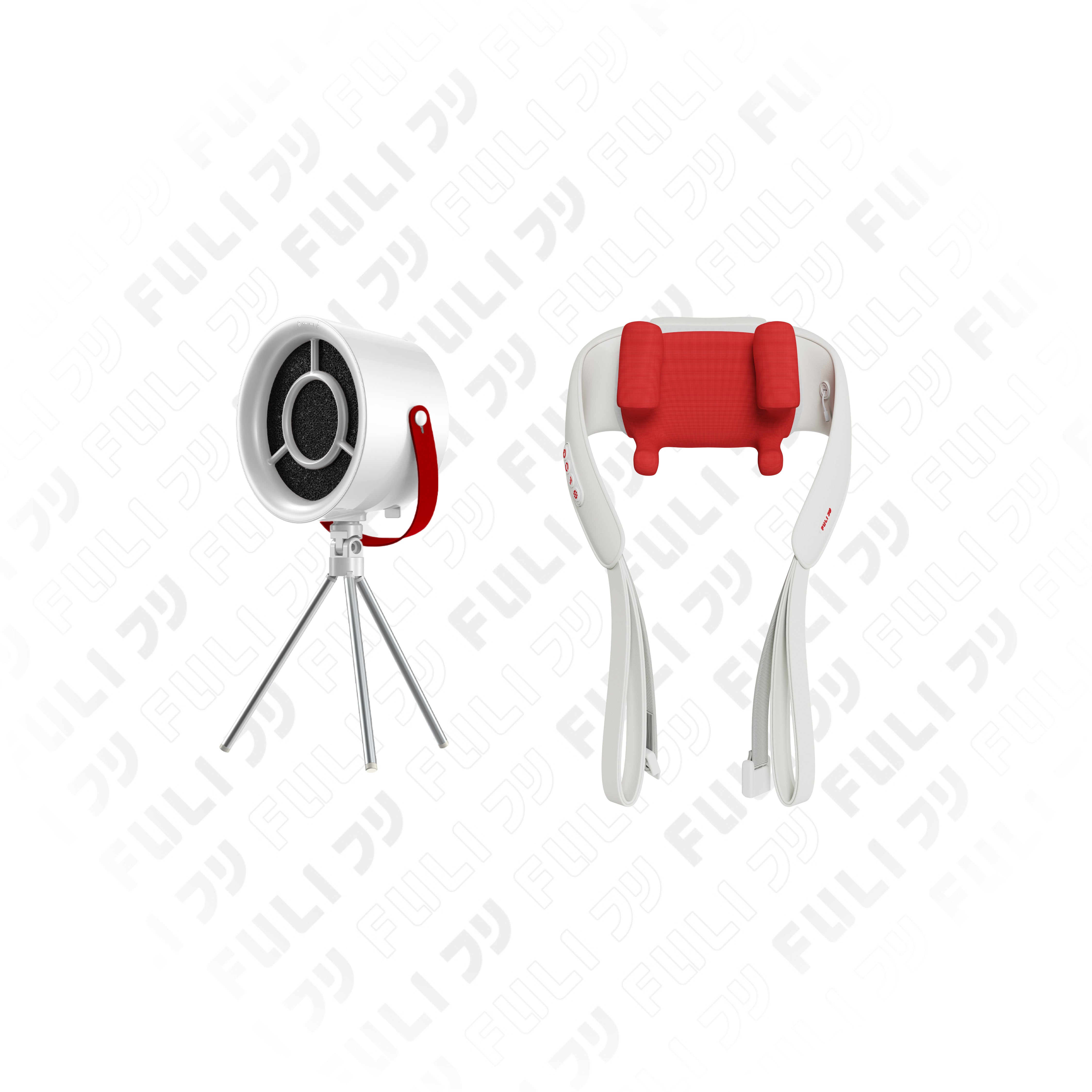 เซตควันสลายสบายคอ บ่า ไหล่ | FULI Portable Electric Cooker hoods + FULI Neck and Shoulder Massager