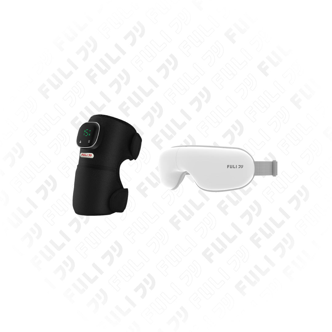 เซตคลายเมื่อยตาใส | FULI ThermoFlex Knee Massager + FULI Smart Eye Massager Lite