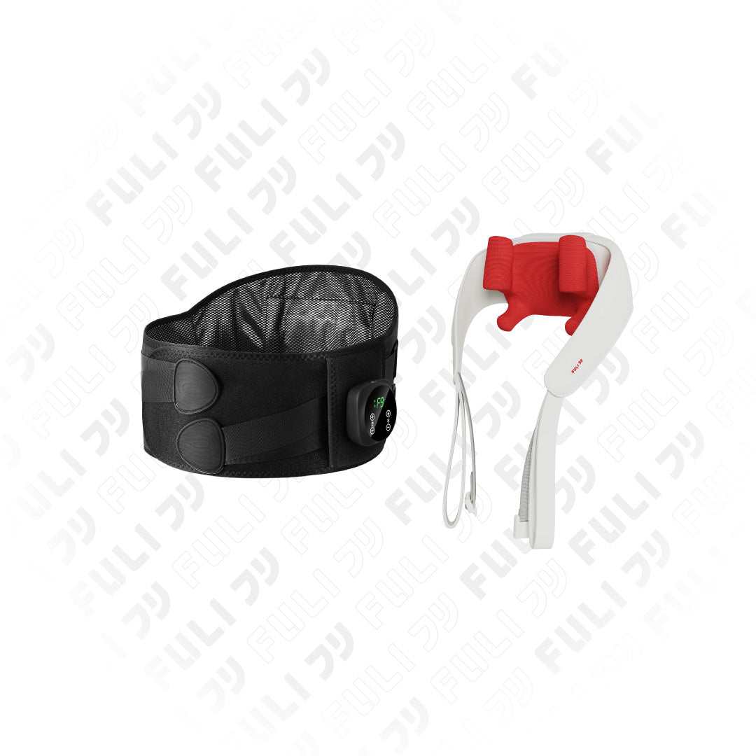 เซตคลายเมื่อยสบายตัว | FULI Waist Massager + FULI Neck and Shoulder Massager