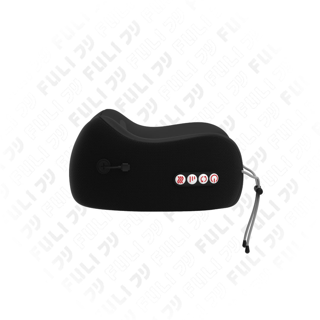 เซตนวดเย็นคอหน้าเรียว FULI Cool Tech Massage Neck Pillow + Natural Stone Electric Gua Sha