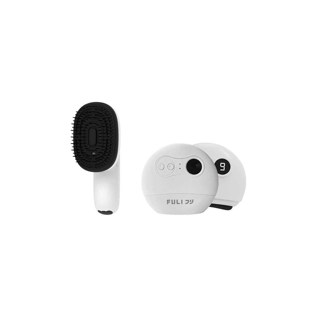 เซตหน้าเรียวผมสวย | FULI AromaRelax Scalp Massage Brush + FULI Natural Stone Electric Gua Sha