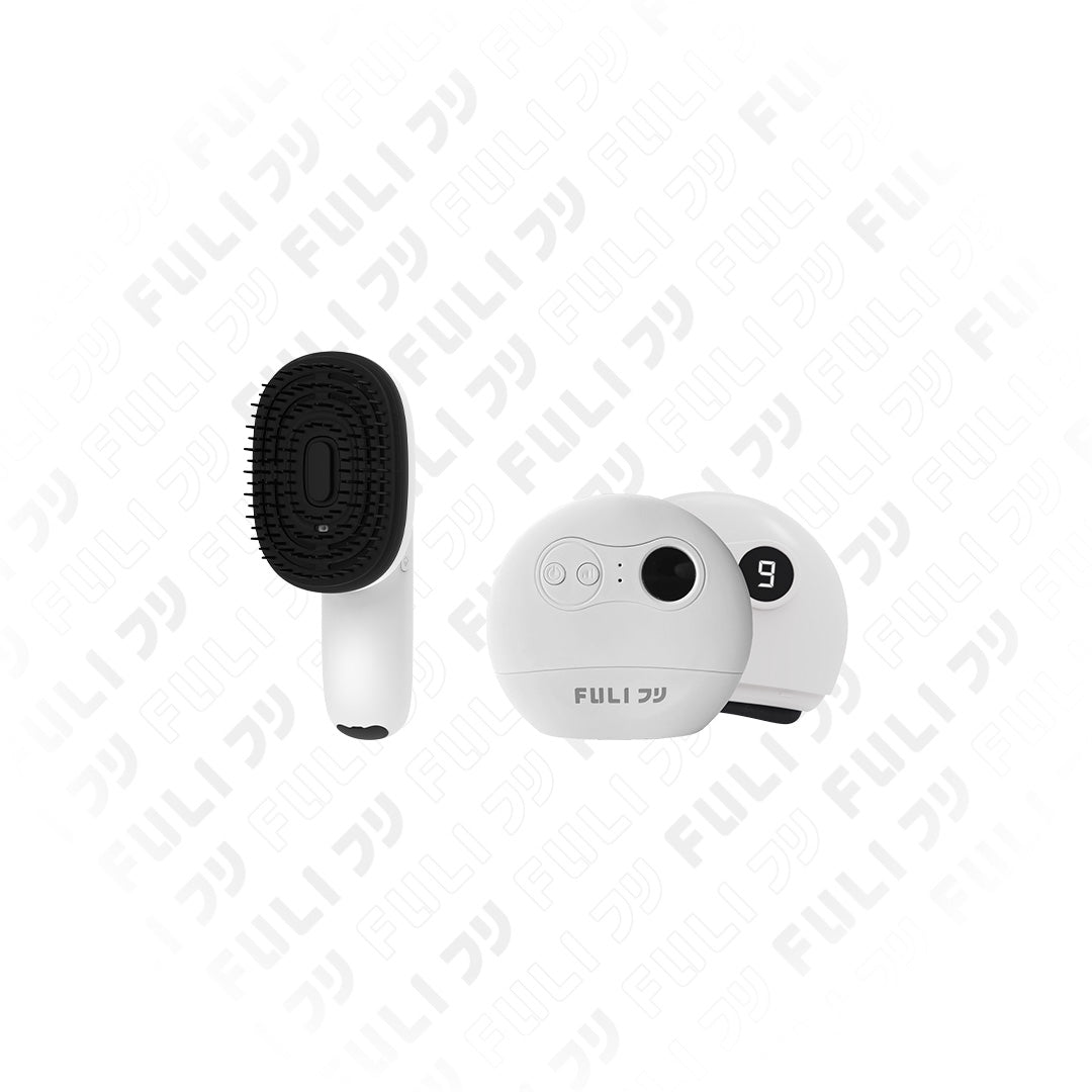 เซตหน้าเรียวผมสวย | FULI AromaRelax Scalp Massage Brush + FULI Natural Stone Electric Gua Sha