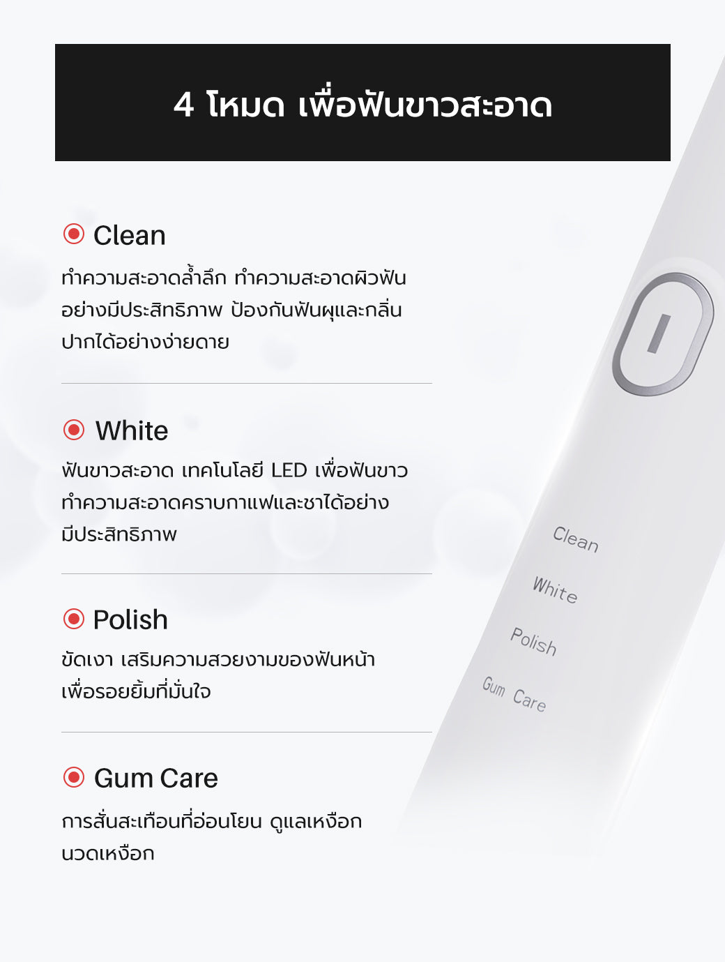 เซตReady to go FULI IONIC Styling Brush + LED Sonic Electric Toothbrush