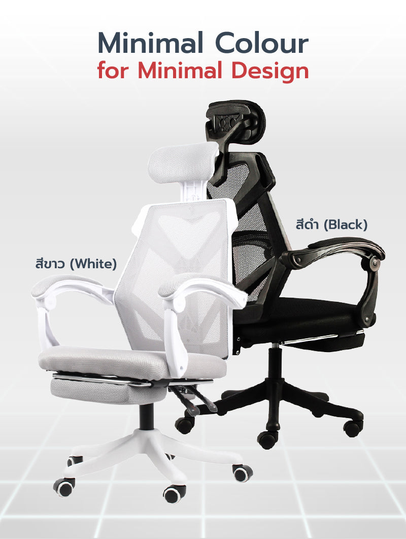 เซตคู่เพื่อสุขภาพ FULI X8 ErgoChair Pro Series - Black ดำ