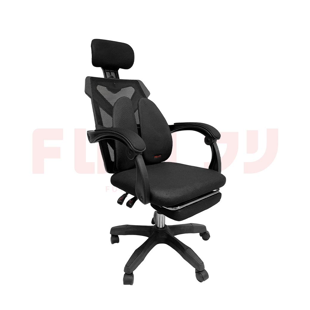เซตคู่เพื่อสุขภาพ FULI X8 ErgoChair Pro Series - Black ดำ