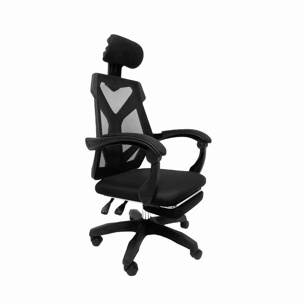 เซตคู่สุดคูล FULI X8 ErgoChair + Breeze Fan UV Protection Umbrella - Black ดำ / White ขาว