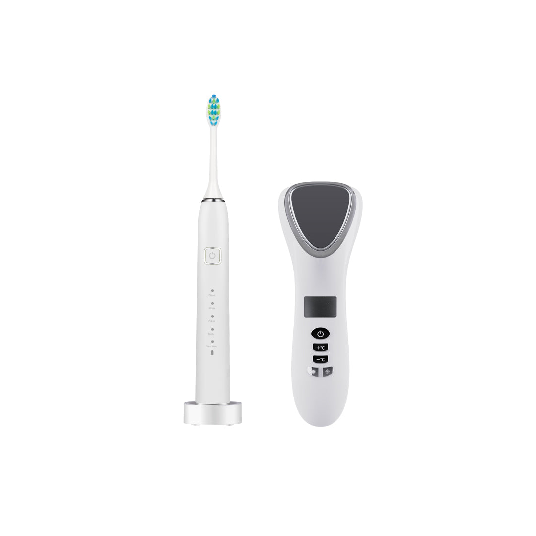 [PRE] เซตฟันขาวหน้าใส FULI Smart Sonic Electric Toothbrush + Smart Hot and Cold Ultrasonic Facial Treatment Device