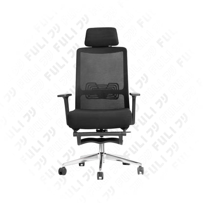 เซตนั่งเพลินผ่อนคลายสบายตัว | FULI X9 Memory Foam ErgoMesh Office Chair - Black + Ergonomic Smart Massager Mattress