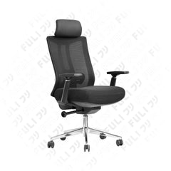 เซตนั่งฟินนวดเย็นสบาย | FULI M9 Expert Posture ErgoMesh Office Chair - Black + Cool Tech Massage Neck Pillow