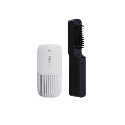 เซตอากาศสดชื่นผมสวยปัง FULI Smart Air Purifier + IONIC Styling Brush