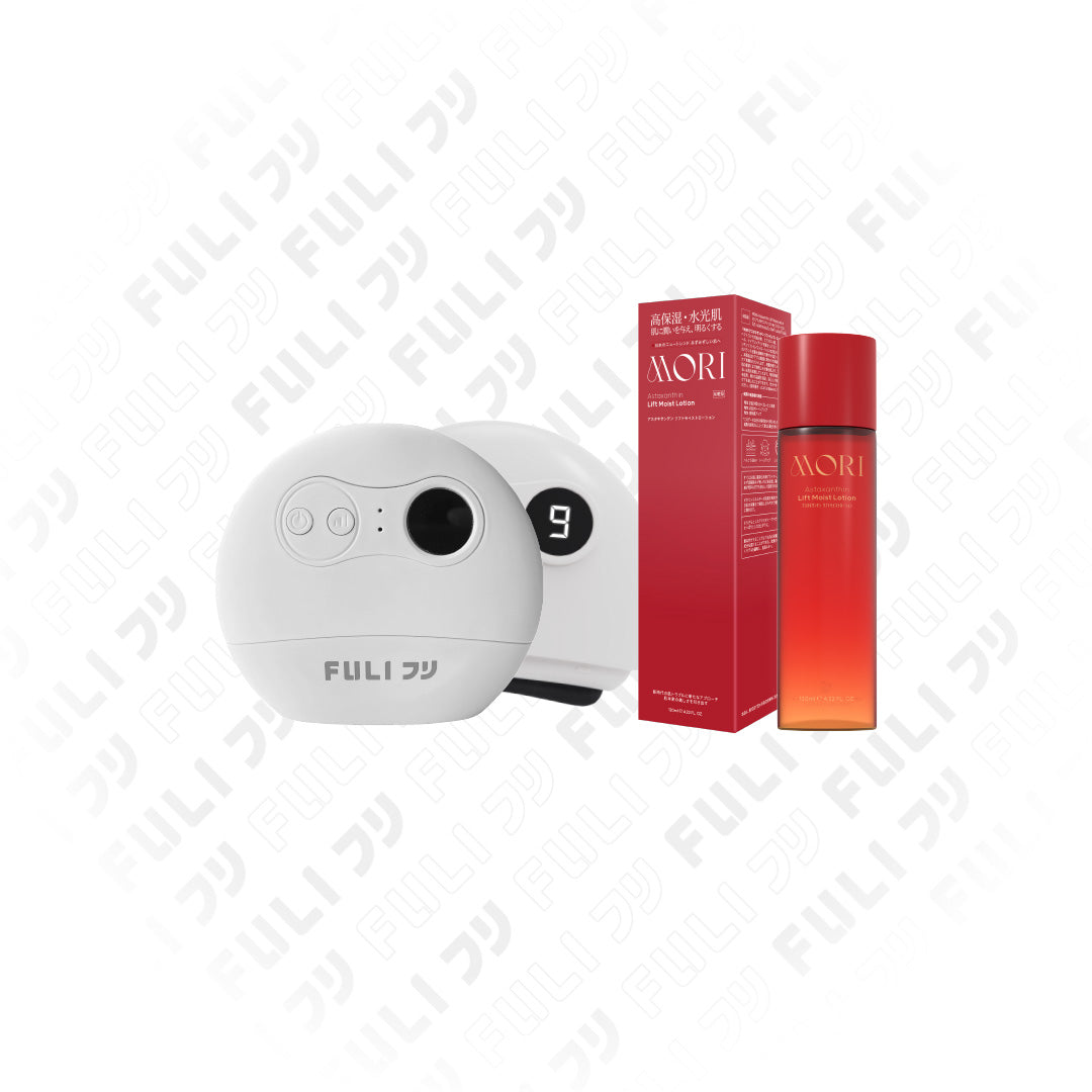 เซตหน้าเด็กยกกระชับ | FULI Natural Stone Electric Gua Sha + MORI Astaxanthin Lift Moist Lotion