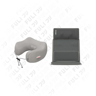 เซตนวดเย็นคอสบายตัว | FULI Cool Tech Massage Neck Pillow - Grey + FULI Ergonomic Massager Mattress