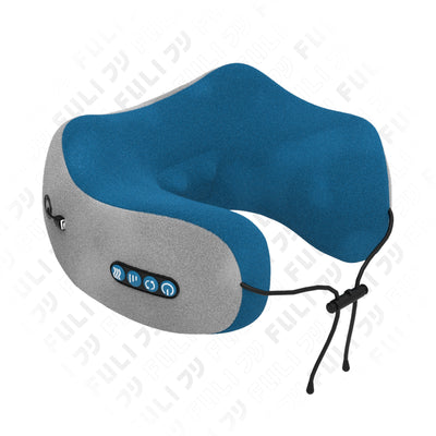 หมอนนวดคอไฟฟ้า | FULI Ergo Massage Neck Pillow Blue Limited Edition