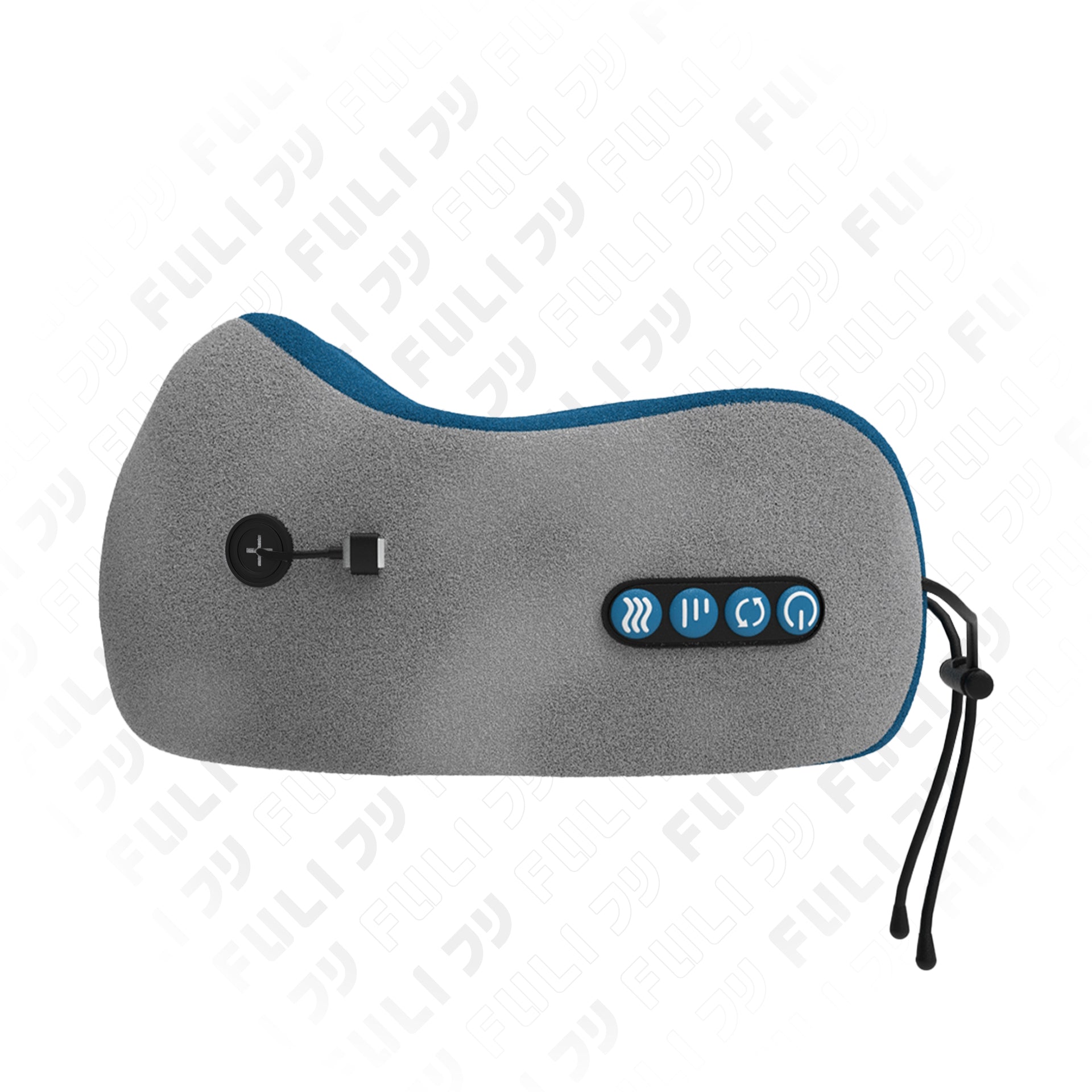 หมอนนวดคอไฟฟ้า | FULI Ergo Massage Neck Pillow Blue Limited Edition