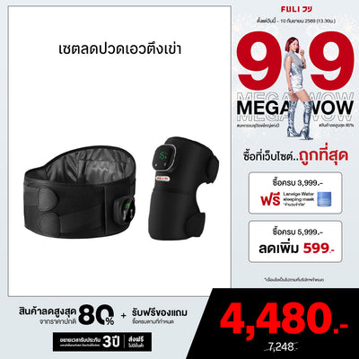 เซตลดปวดเอวตึงเข่า | FULI Waist Massager + FULI ThermoFlex Knee Massager