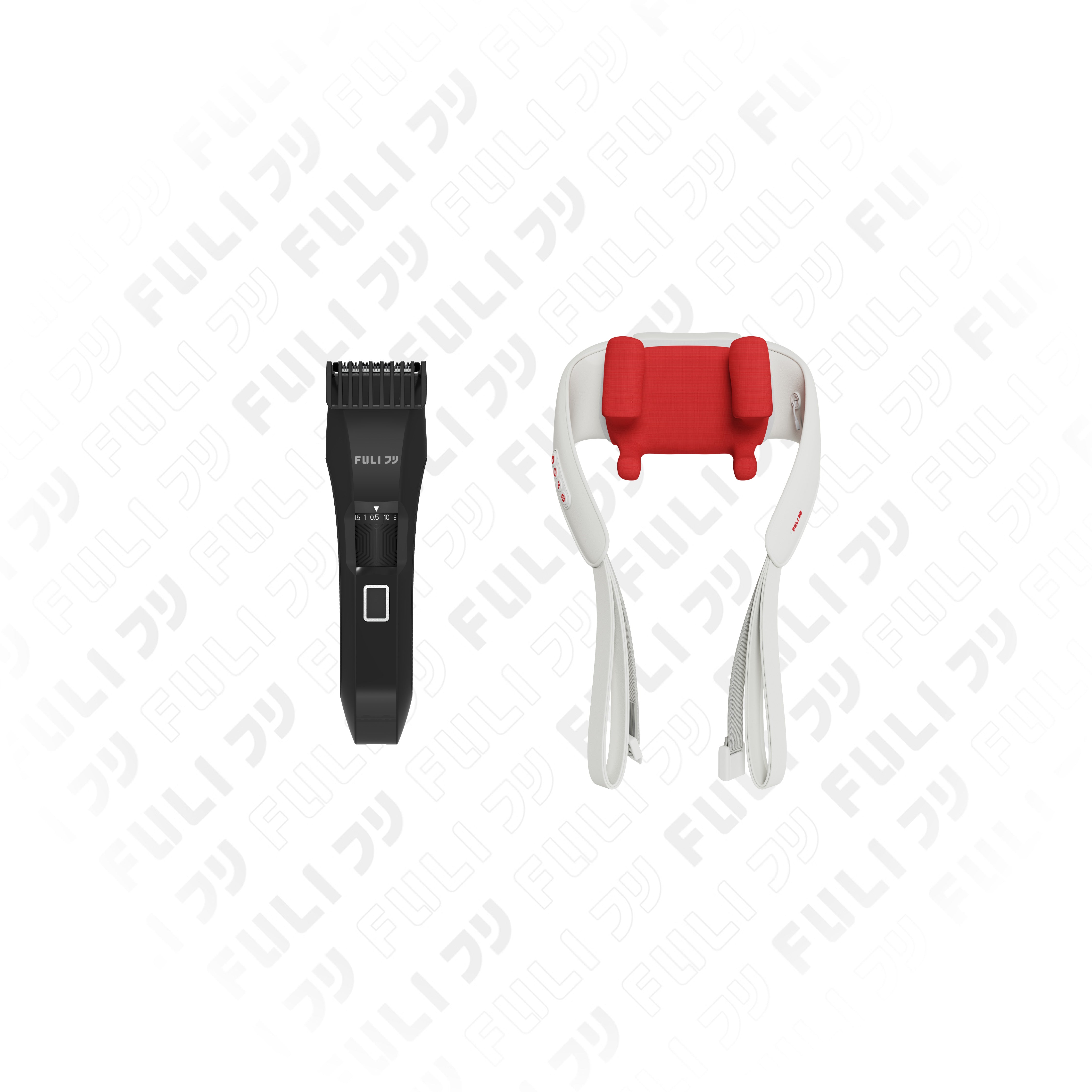 [PRE] เซตขนหายสบายคอบ่าไหล่ | FULI MasterCut Waterproof Hair Trimmer + FULI Neck and Shoulder Massager