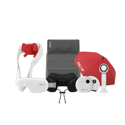 เซตรวมฮิตนวดฟินทั้งตัว | Gua Sha + Cool Tech Massage Neck Pillow + Neck and Shoulder Massager + Massager Mattress + Eye Massager Lite + ICE Cooling Mini Fan + Breeze Fan UV Protection Umbrella