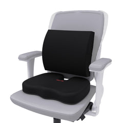 เซตนั่งสบาย FULI 3Memory Foam FULI Lumbar Support Cushion Core + U Shape seat cushions
