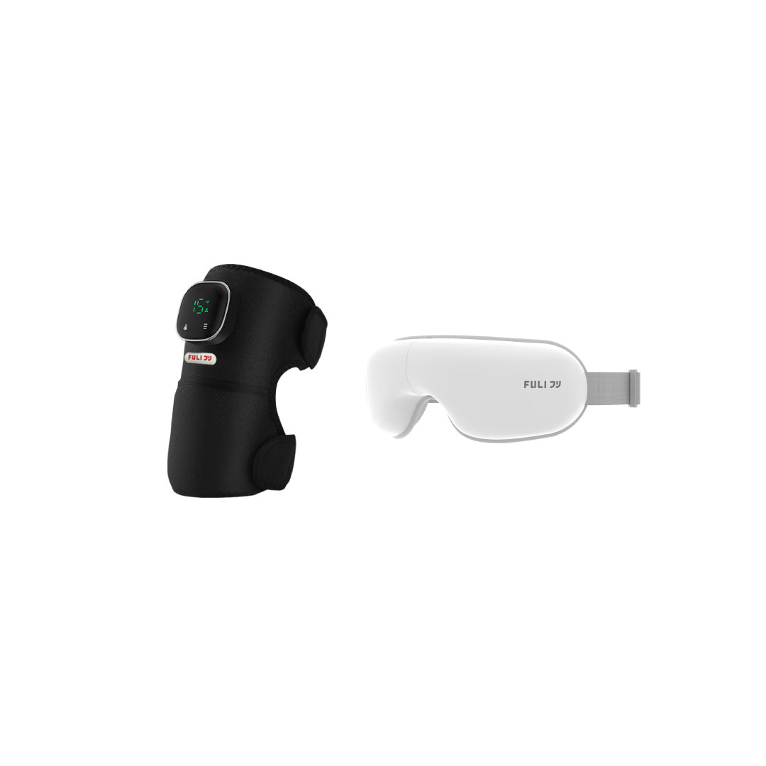 เซตคลายเมื่อยตาใส | FULI ThermoFlex Knee Massager + FULI Smart Eye Massager Lite