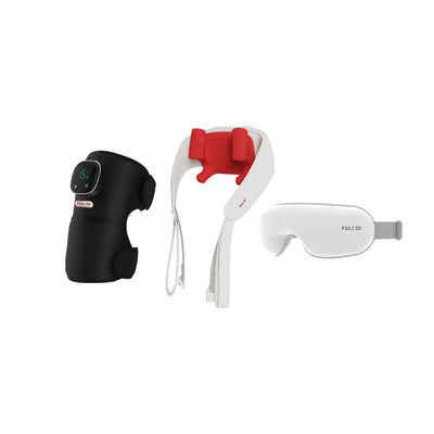 [PRE] เซตคลายเมื่อยนวดตรงจุด | FULI ThermoFlex Knee Massager + FULI Neck and Shoulder Massager + FULI Smart Eye Massager Lite