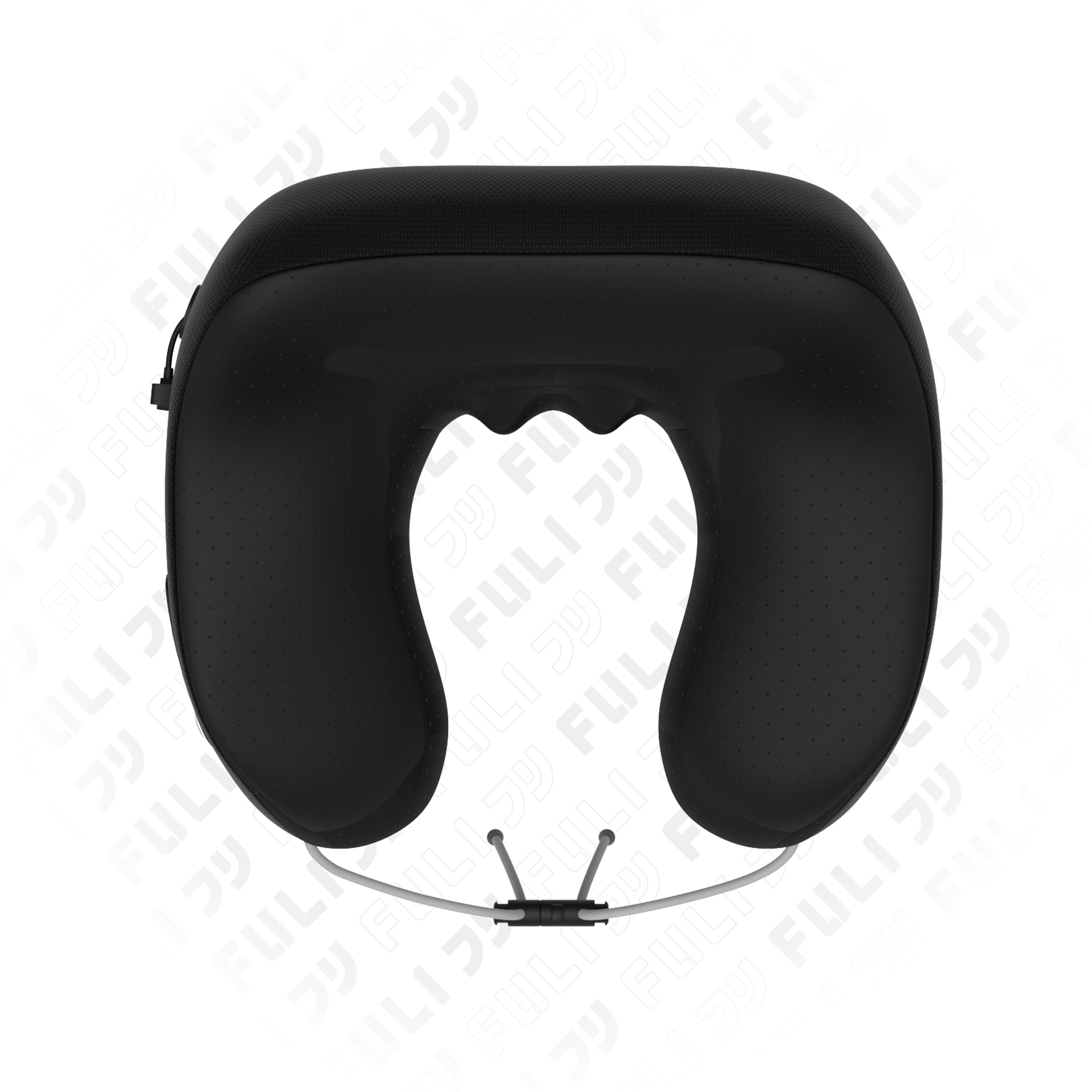 เซตนั่งเพลินนวดคอเย็นสบาย | FULI X9 Memory Foam ErgoMesh Office Chair - Black + Cool Tech Massage Neck Pillow