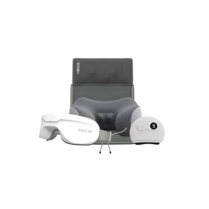 [PRE] เซตนวดจัดเต็มสวยอัพเกรด FULI Natural Stone Electric Gua Sha + Ergonomic Smart Massager Mattress + Ergo Massage Neck Pillow + Smart Eye Massager