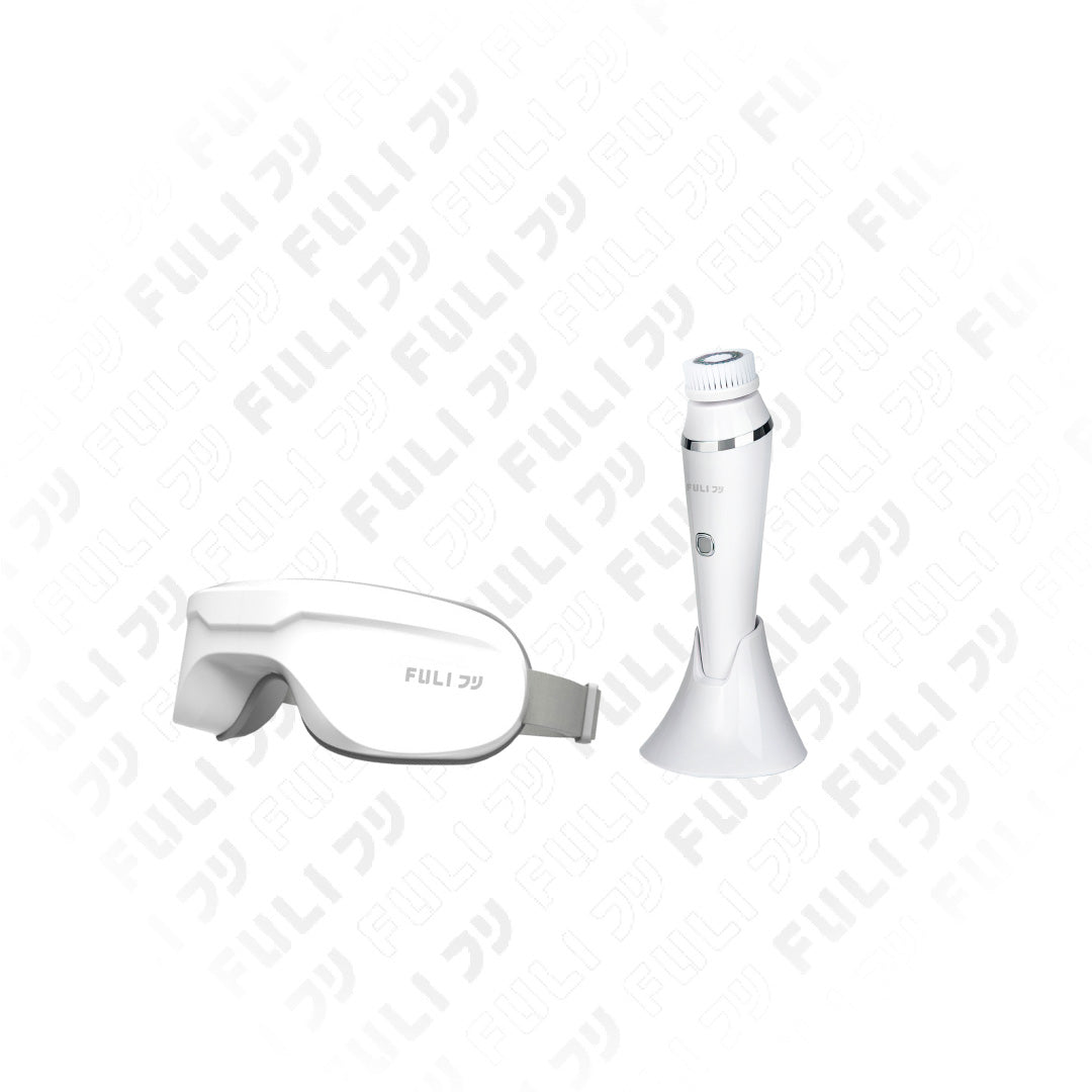 เซตหน้าสะอาดสบายตา | FULI Sonic Facial SPA Cleansing Brush + FULI Smart Eye Massager