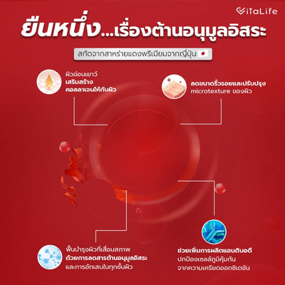 [เซตหุ่นสวย ผิวใส ต้านแก่] Vitalife Astaxanthin Ultra Complex with CoQ10 | วีต้าไลฟ์ แอสตาแซนธิน พลัส [24 แคปซูล] + Tokoyo Night Ex Plus [Burner] [30 แคปซูล] + Tokoyo Night Ex Plus [Beauty] [30 แคปซูล]