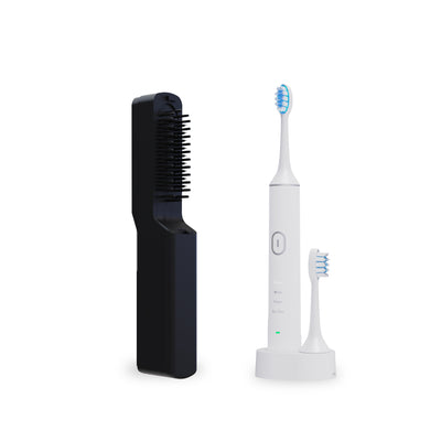 เซตReady to go FULI IONIC Styling Brush + LED Sonic Electric Toothbrush