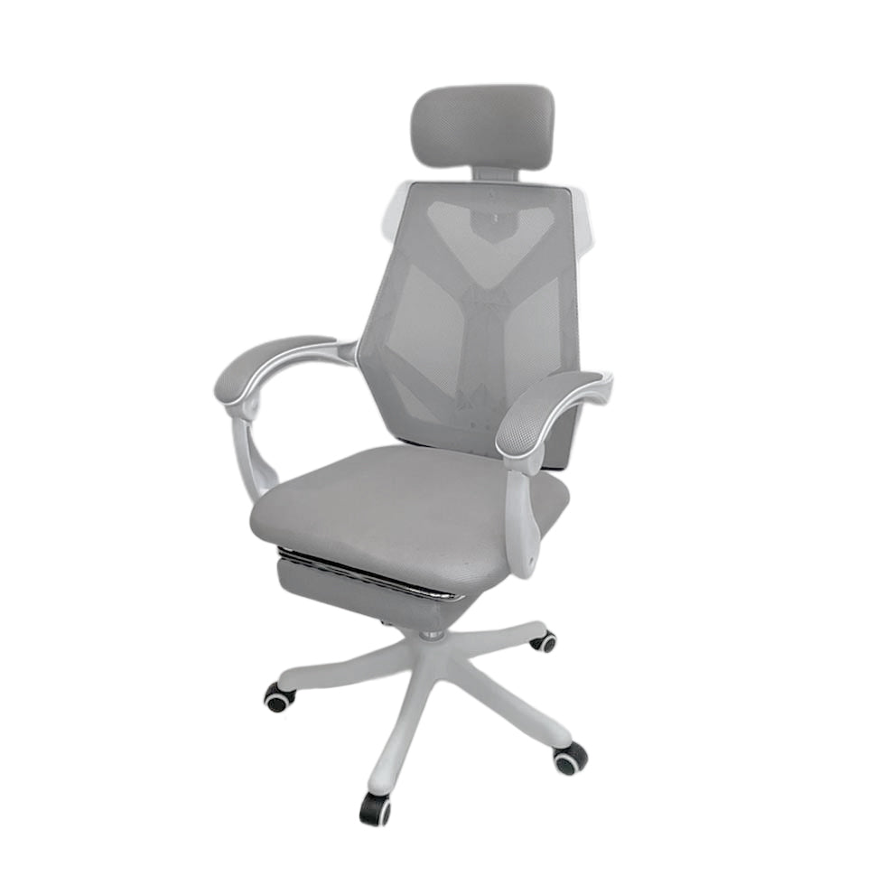 เซตนั่งทำงานเพลิน FULI X8 ErgoChair - White ขาว + เซตนั่งสบาย FULI 3Memory Foam FULI Lumbar Support Cushion Core U Shape seat cushions