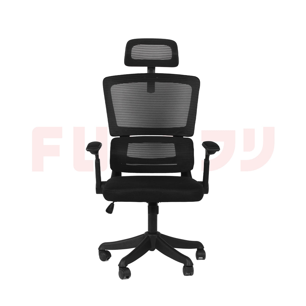 เก้าอี้สำนักงานเพื่อสุขภาพ รุ่น M8 - สีดำ | FULI M8 ErgoMesh Office Chair - Black