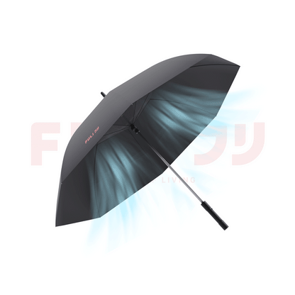 เซตคู่สุดคูล FULI X8 ErgoChair + Breeze Fan UV Protection Umbrella - Black ดำ / White ขาว