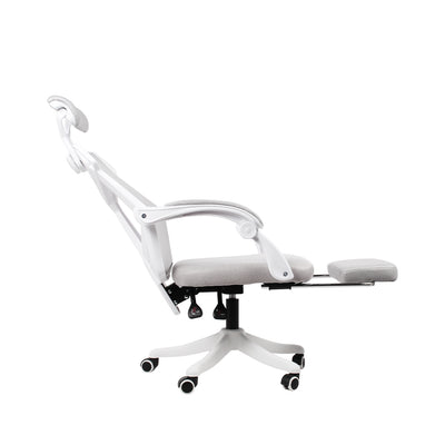 เซตนั่งทำงานเพลิน FULI X8 ErgoChair - White ขาว + เซตนั่งสบาย FULI 3Memory Foam FULI Lumbar Support Cushion Core U Shape seat cushions